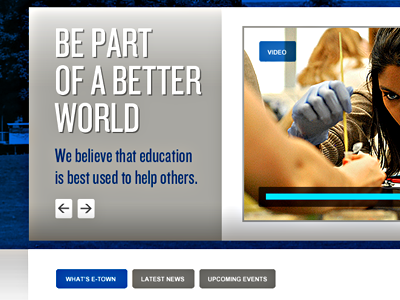 Better World college dhtml education media player web