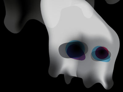 Ugly Spirit ghost illustration skull