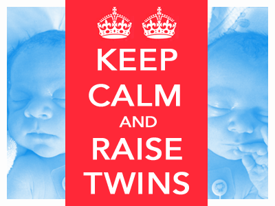 Keep Calm and Raise Twins babies birth announcement keep calm keep calm meme parody twins