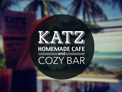 KATZ bar branding cozy food home katz logo logotype place restaurant samui thailand