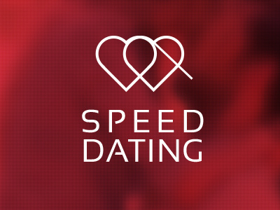 Speed Dating Logo app application brand branding design flat identity logo logotype mobile pink ui