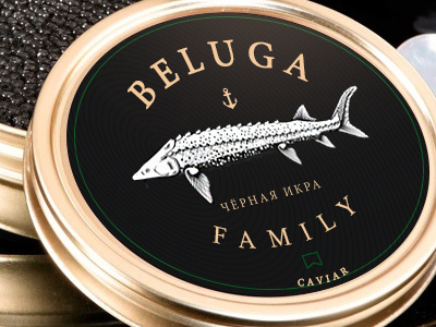 Beluga Family app beluga brand branding caviar design fish identity logo logotype ui