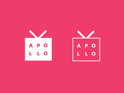 Apollo TV branding design identity logo logotype mark red symbol tv