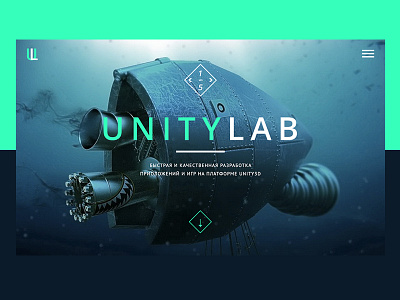 UnityLab clean design flat index landing ui unity ux web