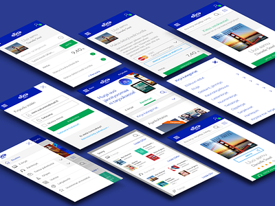 Elisa Kirja mobile store blue design interface ios iphone minimal mobile store ui ux