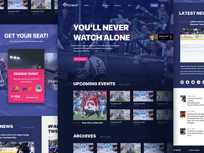 Fanseat concept design fanseat finland helsinki interface screen tv ui ux web