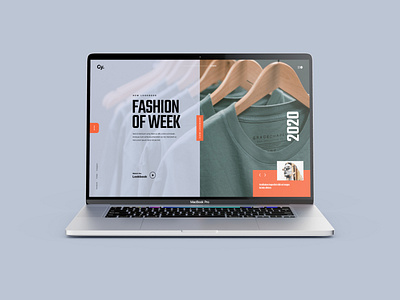 Fashion clothing landing page adobexd design ui ux
