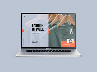 Fashion clothing landing page