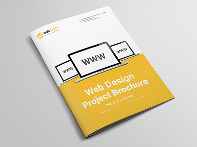 Web Design Brochure brochure brochure template company digital brochure magazine pricing packages promotion proposal web web design agency website brochure yellow