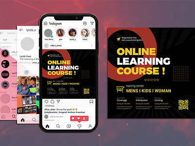 Tutoring Services Flyer & Social Media Post Templates conference course covid19 education flyer layout learning online online teaching private seminar socialmedia teaching tuition