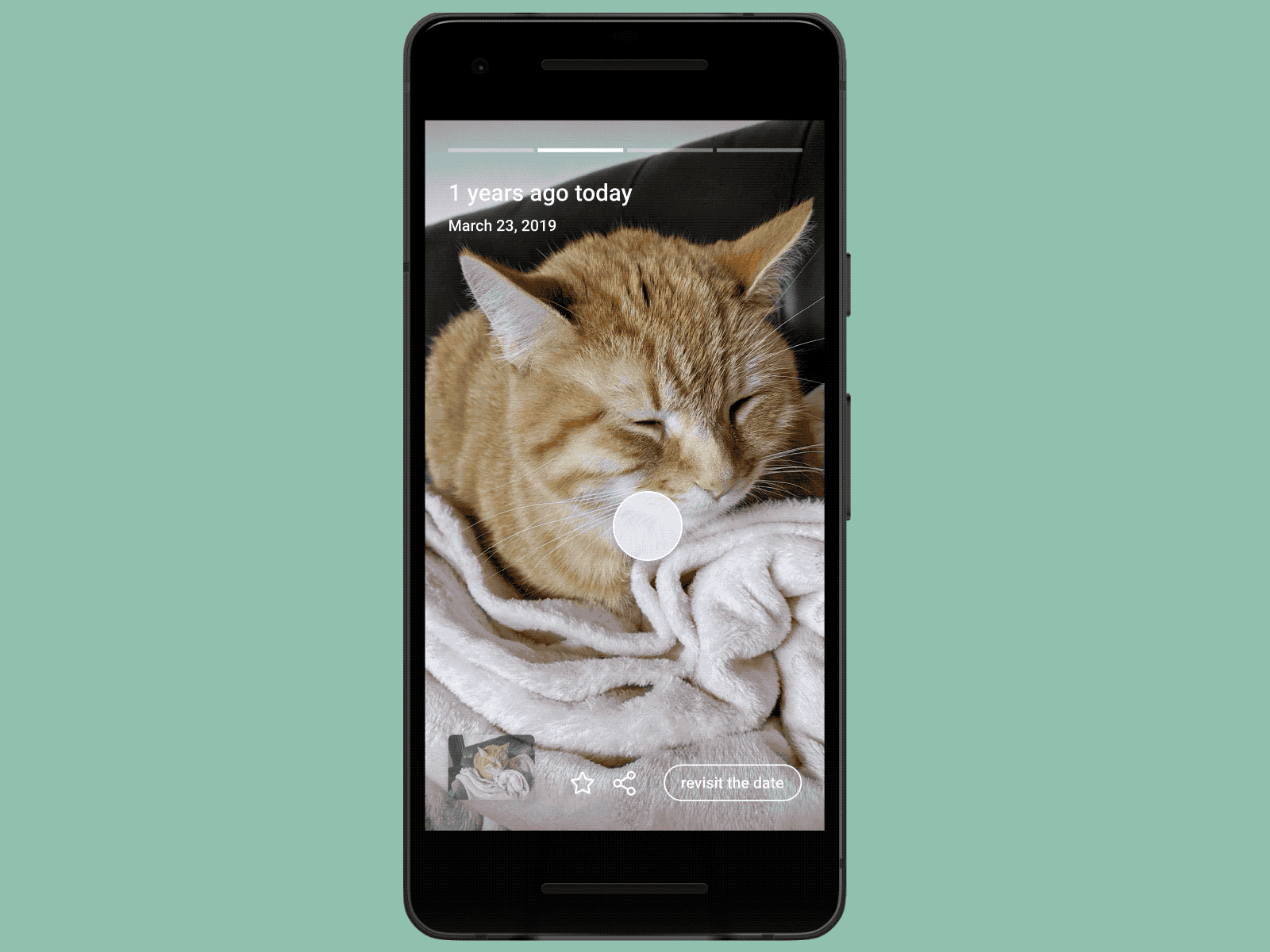Photo Memories Concept android app cat design figma highlight memories mobile stories ux design