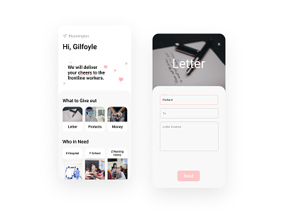 Greeting App android app covid-19 design frontline greeting mobile pixel 4 ux design