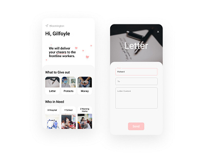 Greeting App android app covid 19 design frontline greeting mobile pixel 4 ux design