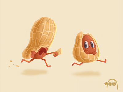 Pea&Nut adorable art artwork concept art cute design digitalart drawing illustration peanut procreate