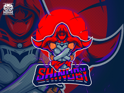 ESPORT LOGO - SHINOBY art banner branding character design design designs fiverr gaming illustration logo mascot mascot design mascot logo mascotlogo ninja samurai vector vector illustration