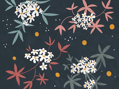Mexican blossoms design illustration patterns surface design
