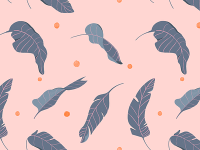 Tropical Vibes art botanical floral illustration pattern pink tropical