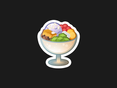 Philippine Emoji - Halo-Halo dessert philippines halo-halo design icon drawing food vector graphic design illustration