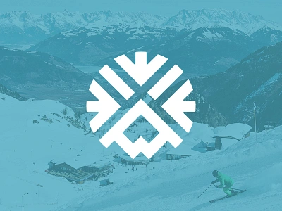 #DailyLogo - Day 8, Ski Resort Logo branding design drawing graphic design icon identity illustration logo mountain ski snow snowboarding snowflake travel vector