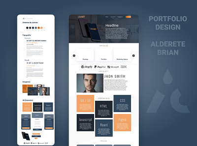 Portfolio Design design figma illustration portfolio portfolio design programmer ui ux web