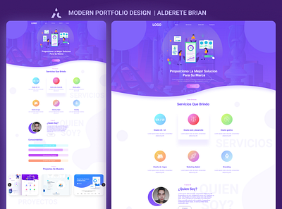 Portfolio Modern Web branding design figma modern web design portfolio portfolio design programmer ui ux web