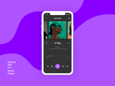 DAILY UI 009 app daily ui dailyui design music music player ui ux xd