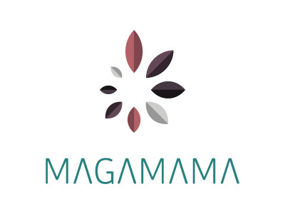 Magamama brand branding clock concept logo lotus mom mother pregnancy pregnant startup wind rose