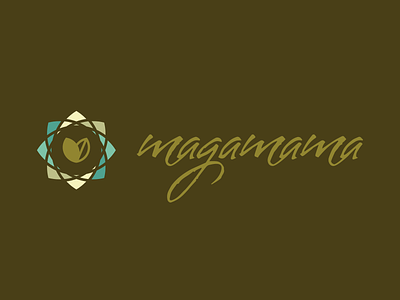 Magamama brand branding heart logo lotus mom mother pregnancy pregnant seed startup wind rose