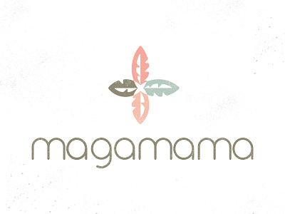 Magamama brand clock cycle feather grid icon leaf logo lotus symbol windrose wip