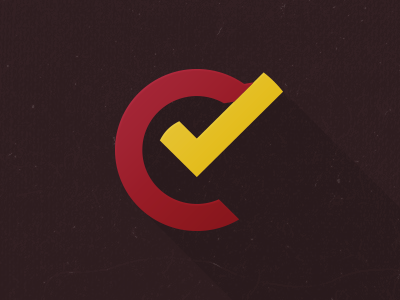 VC Monogram check icon list logo monogram symbol