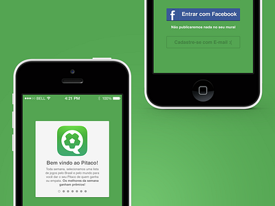 Pitaco iOS 7 Adjustment app apple football futebol green ios ios 7 ios7 soccer
