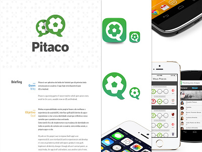 Pitaco - Portfolio app ball brand football icon mark mobile pitaco portfolio soccer ui ux