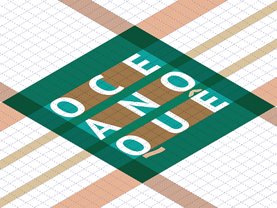 Oceanoquê grid hard logo logodesign logotype simple type typography