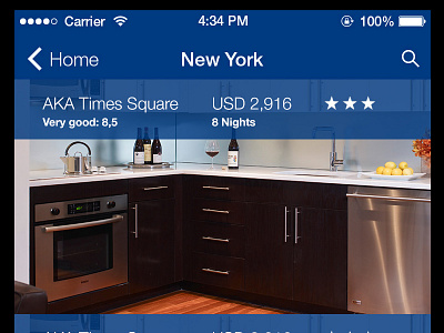 Booking Rebound apartment app booking ios rebound ui