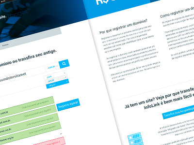 Infolink domain's landing page blue host illustration landing landing page server ui ux web