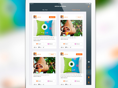 Hiper Original for iPad app appstore cards interface ios ipad list portrait produtcs ui ux