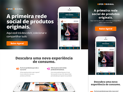 Landing Page Hiper Original bootstrap ios landing landing page single page ui ux web