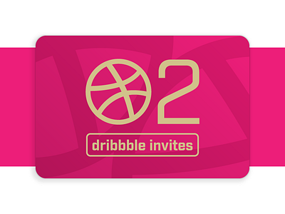 Dribbble Giveaway giveaway invite invitiations pink