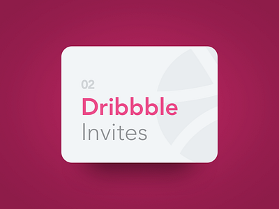 Dribbble Invitations card invitations invite ticket