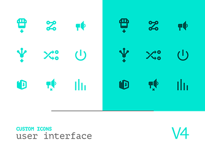 Custom Icons app digital icons interface product symbol ui user interface