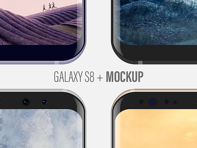 Samsung Galaxy S8 + Mockup Giveaway colors device galaxy giveaway mobile mockup s8 samsung