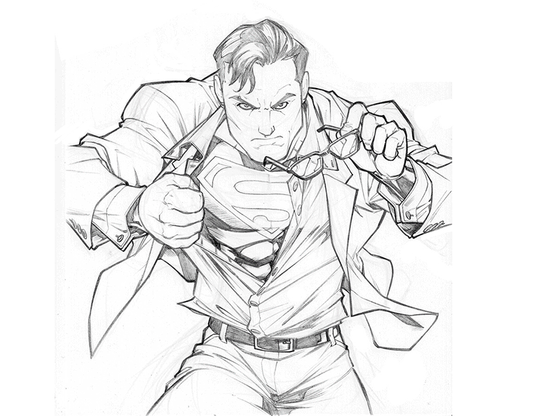 Top 30 Free Printable Superman Coloring Pages Online