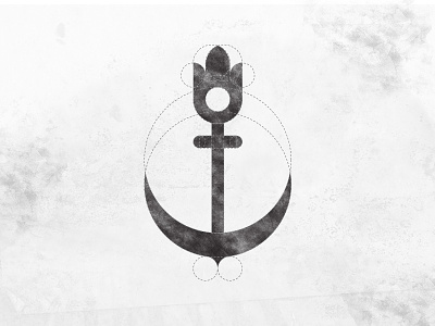 Sea's Queen anchor brand branding construction construção crown grid logo mar marca mark ocean oceano personal pessoal sea symbol símbolo tail whale whale tail