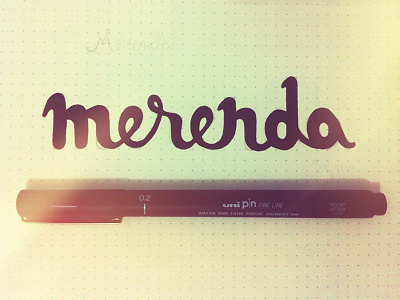 Merenda Lettering handwriting lettering logo type typeface typography