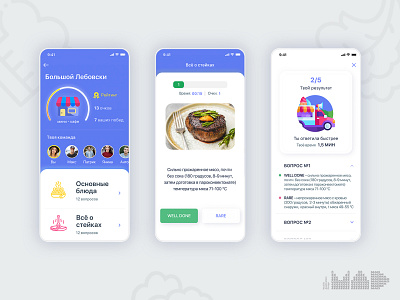 Feature concept app competition concept design feature food quiz restaurant ui ux