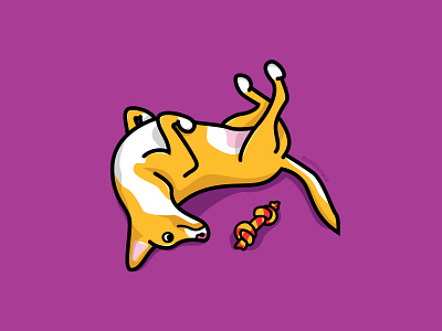 New Toy branding design dog dog illustration illustration macy minimal pet toy yellow lab
