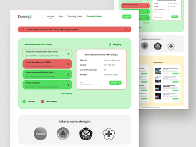 Landing Page Disaster Mapping design disaster landing page mapping minimal ui ux web web design website website design