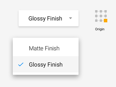 Material Dropdown States guide materialdesign ui