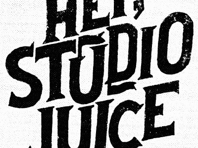 For The Juice character custom lettering letters poster serif tall type typography