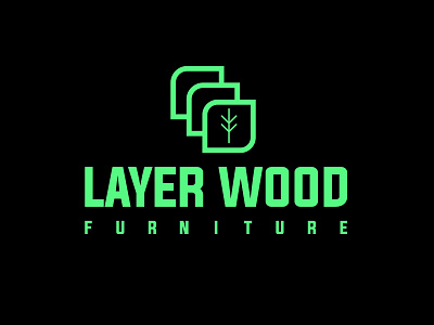 combination wood logo design